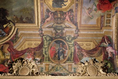 The Atonement for the Corsican Attacks in 1664, Ceiling Painting from the Galerie des Glaces by Charles Le Brun